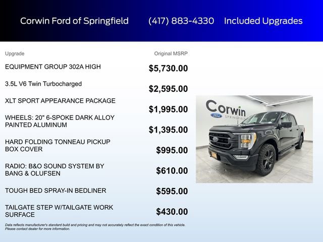 Certified 2021 Ford F150 XLT w/ Equipment Group 302A High image 6