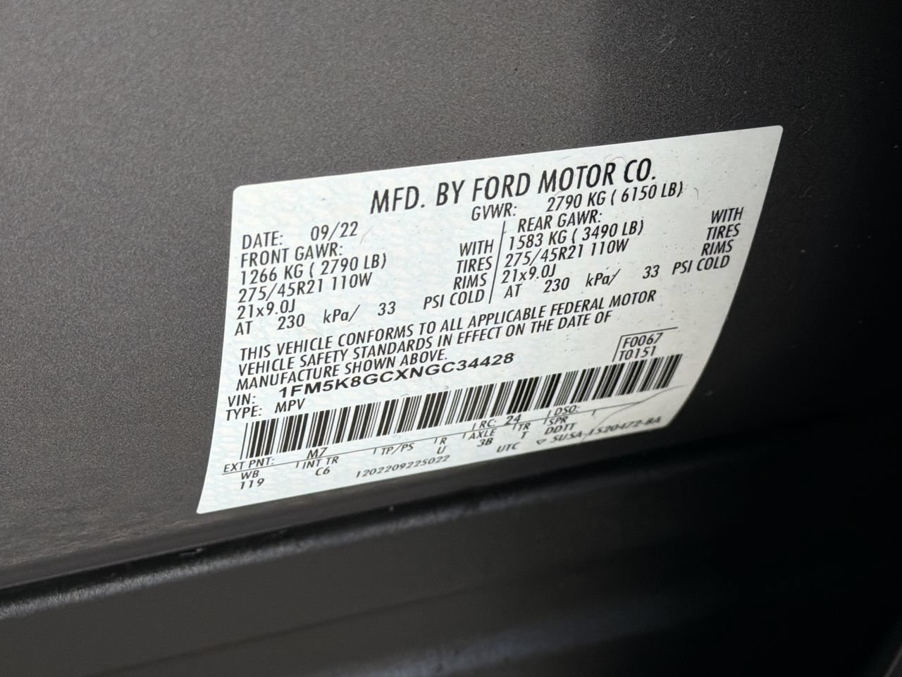 Certified 2022 Ford Explorer ST w/ Equipment Group 401A AWD/4WD image 33