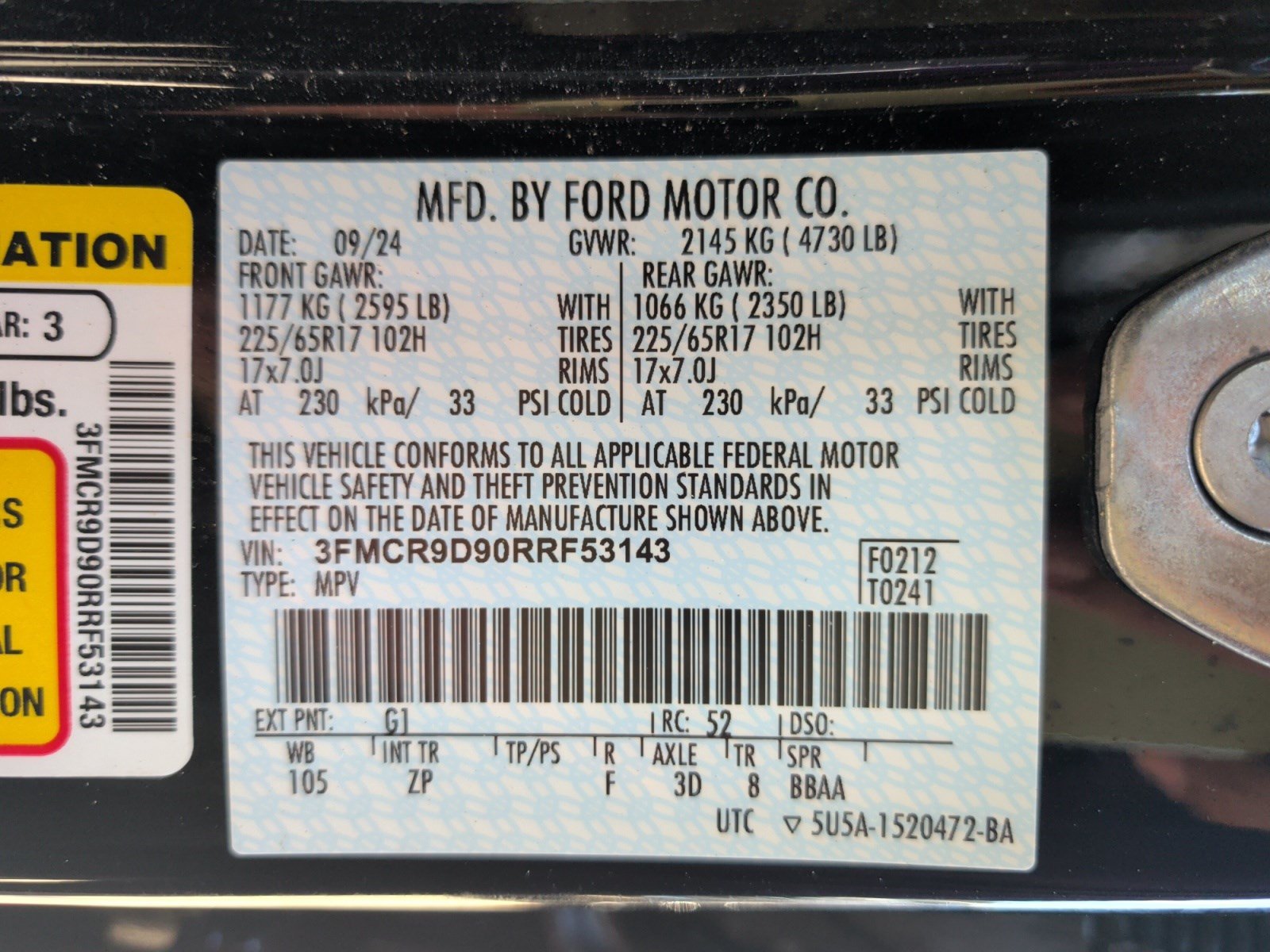 Certified 2024 Ford Bronco Sport Badlands w/ Premium Package AWD/4WD image 25