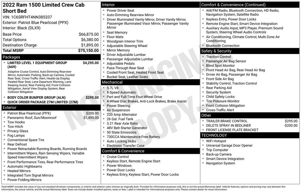 Used 2022 RAM 1500 Limited image 30
