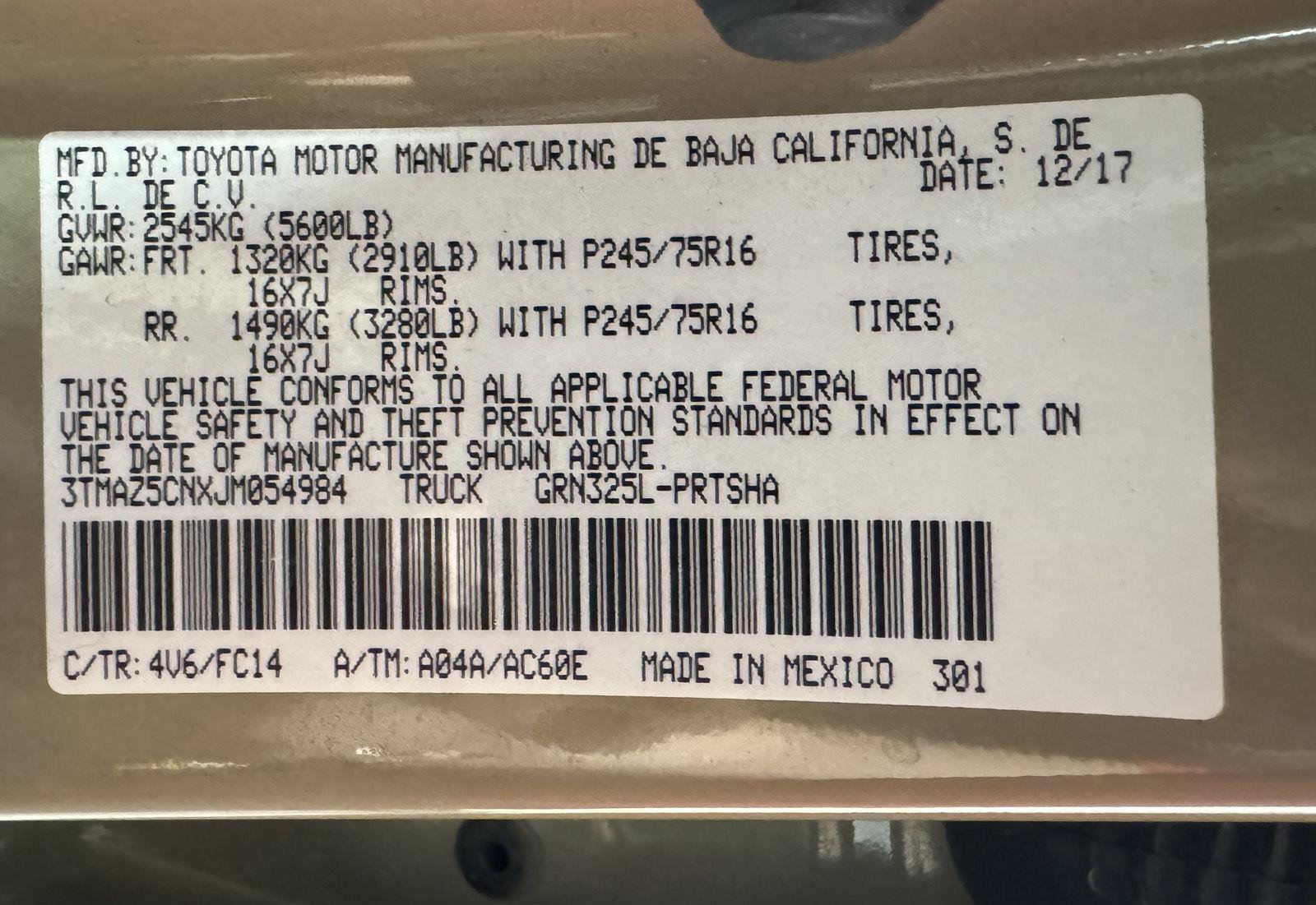 Used 2018 Toyota Tacoma SR5 RWD image 37