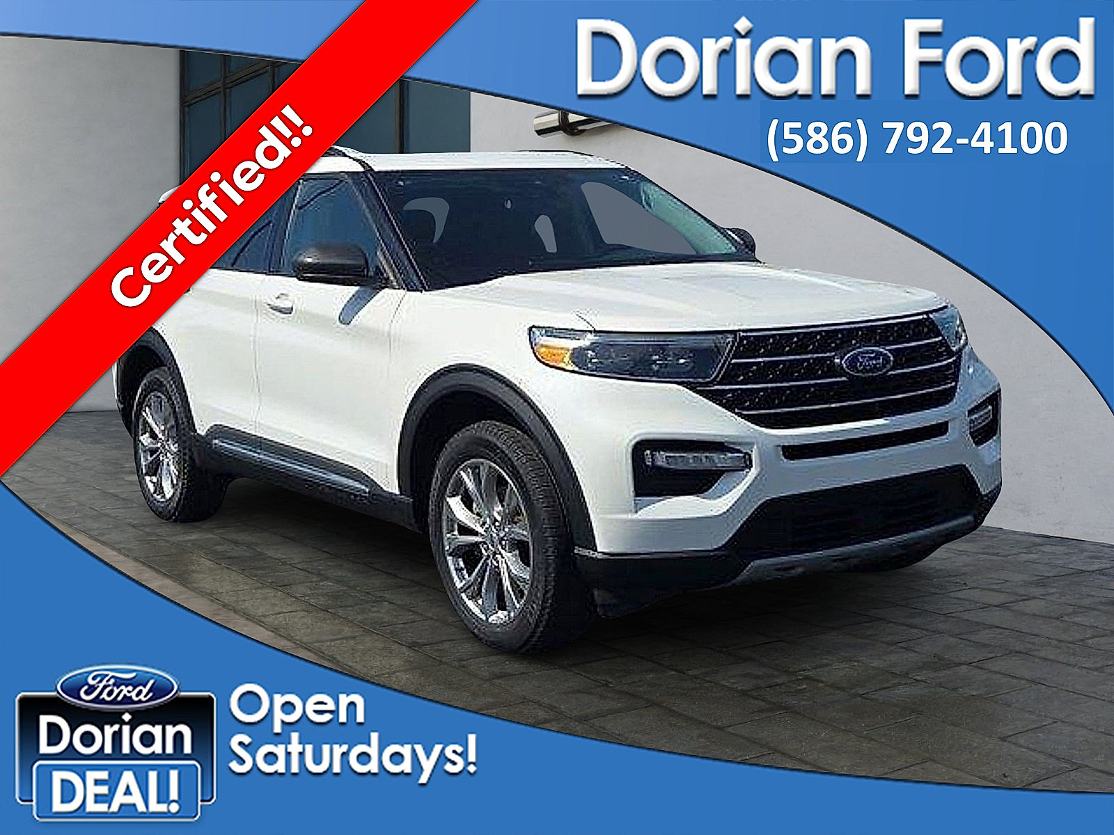 Certified 2023 Ford Explorer XLT w/ Equipment Group 202A