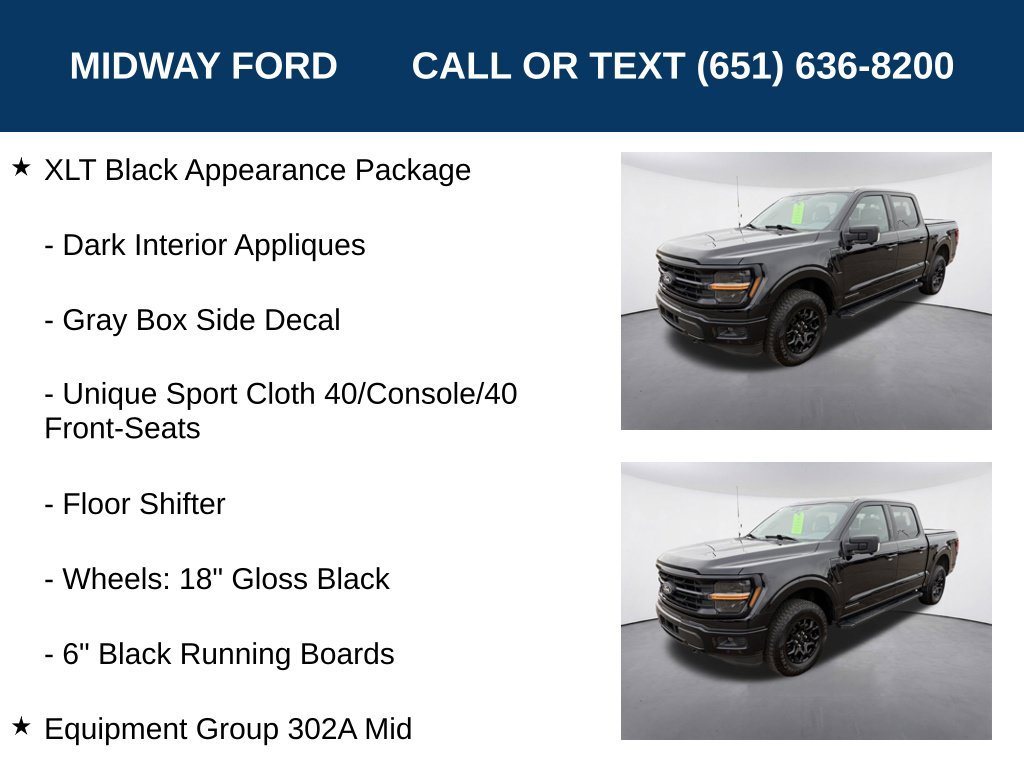 Certified 2024 Ford F150 XLT w/ Equipment Group 302A MID AWD/4WD image 10