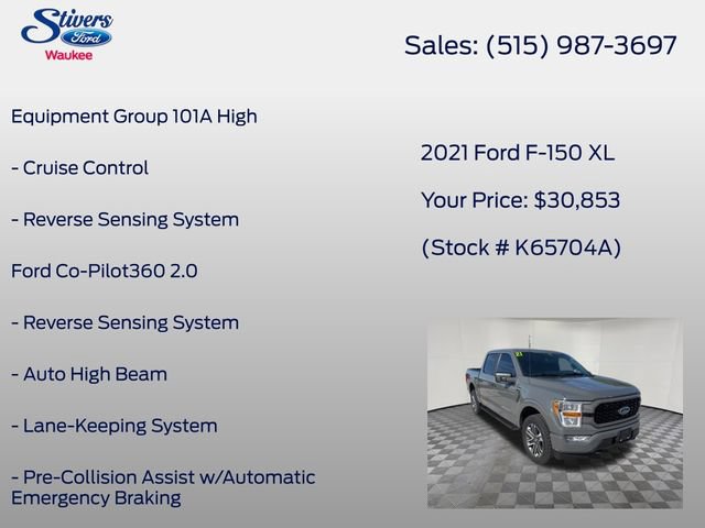 Certified 2021 Ford F150 XL w/ STX Appearance Package AWD/4WD image 8