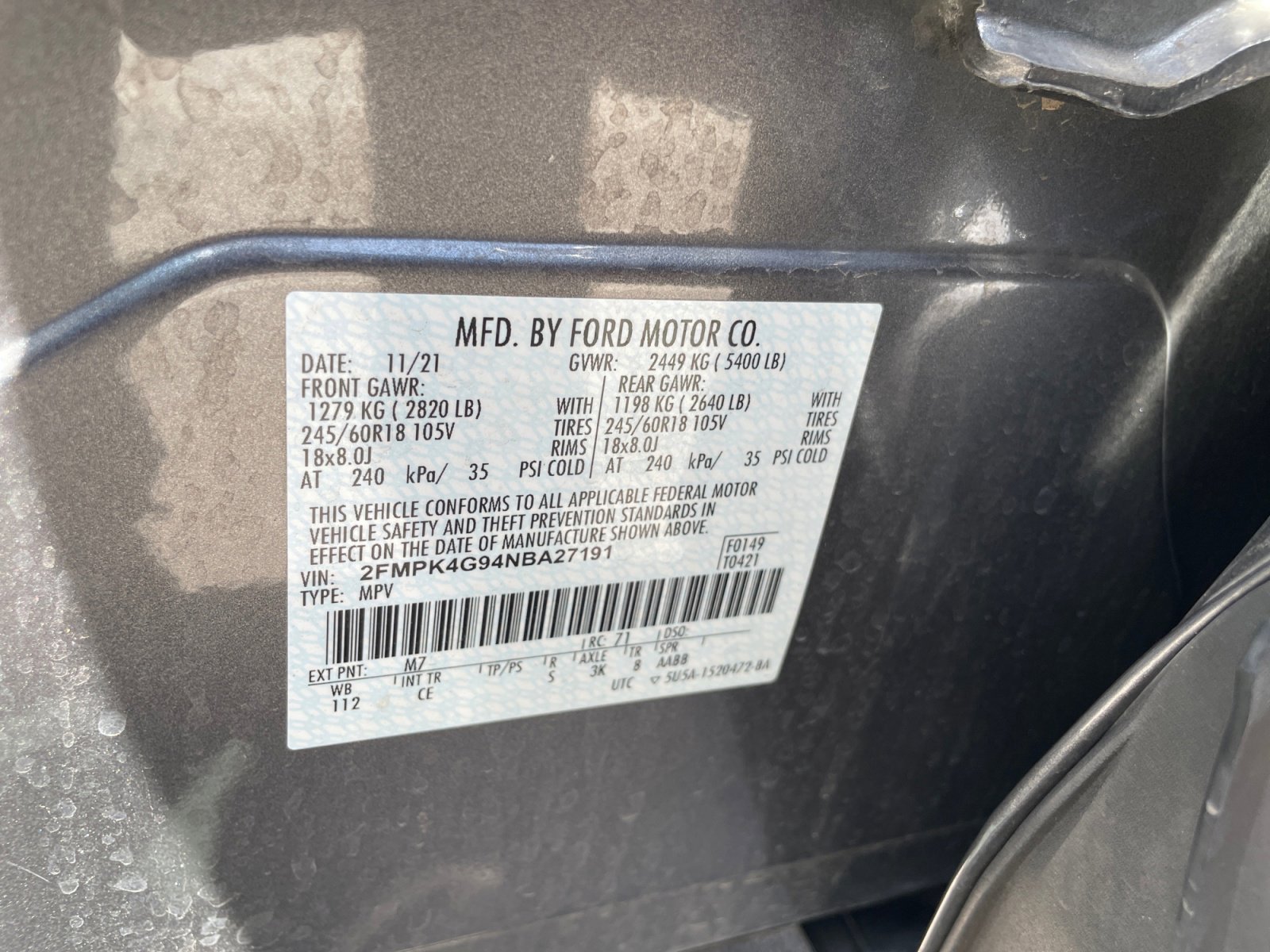 Certified 2022 Ford Edge SE AWD/4WD image 34