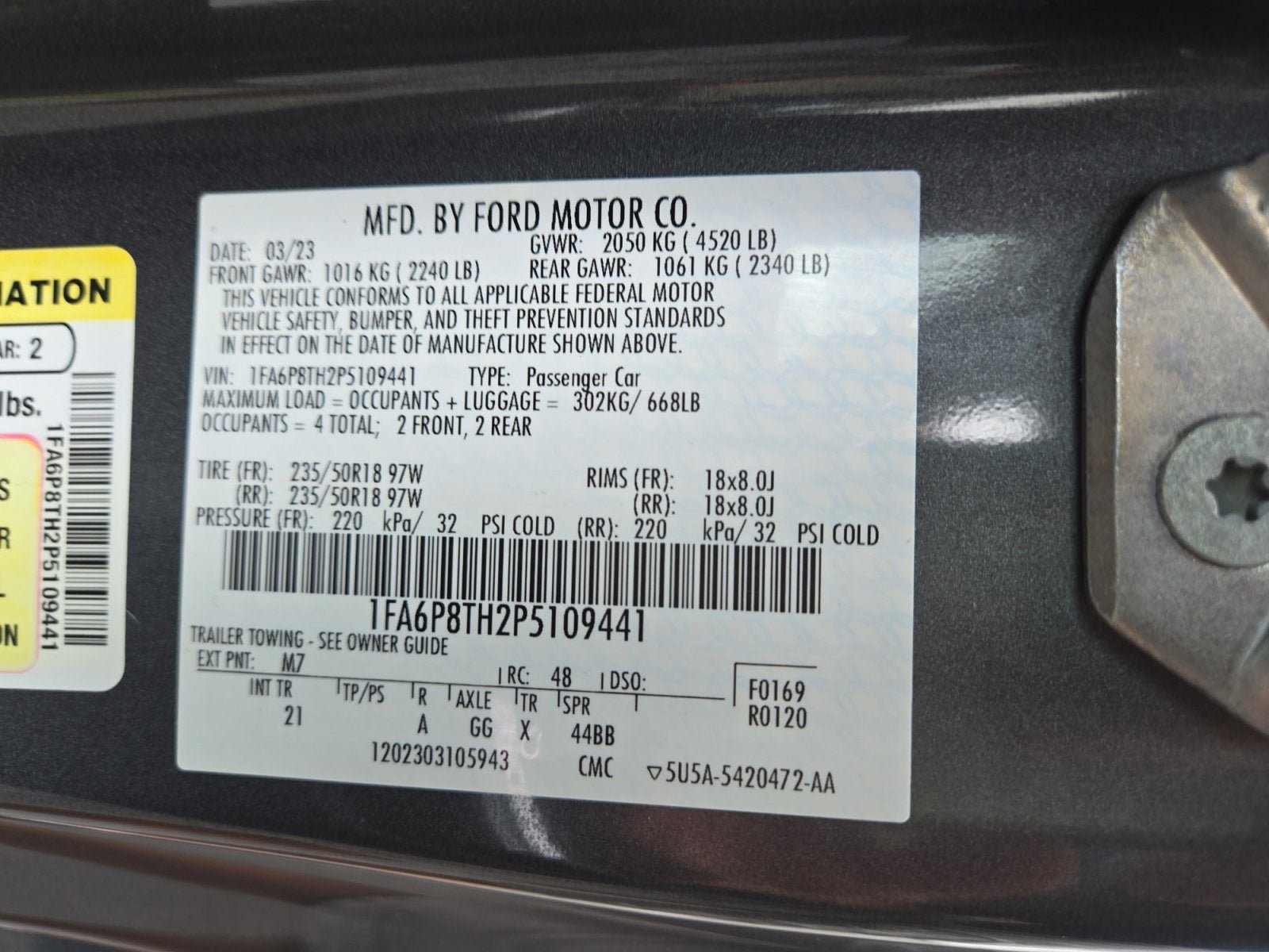 Certified 2023 Ford Mustang Coupe RWD image 25