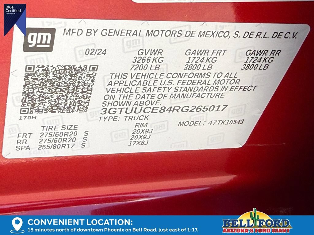 Used 2024 GMC Sierra 1500 Elevation w/ X31 Off-Road Package AWD/4WD image 34