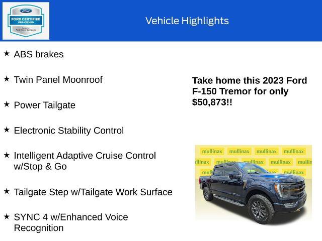 Certified 2023 Ford F150 Tremor w/ Equipment Group 402A High AWD/4WD image 19
