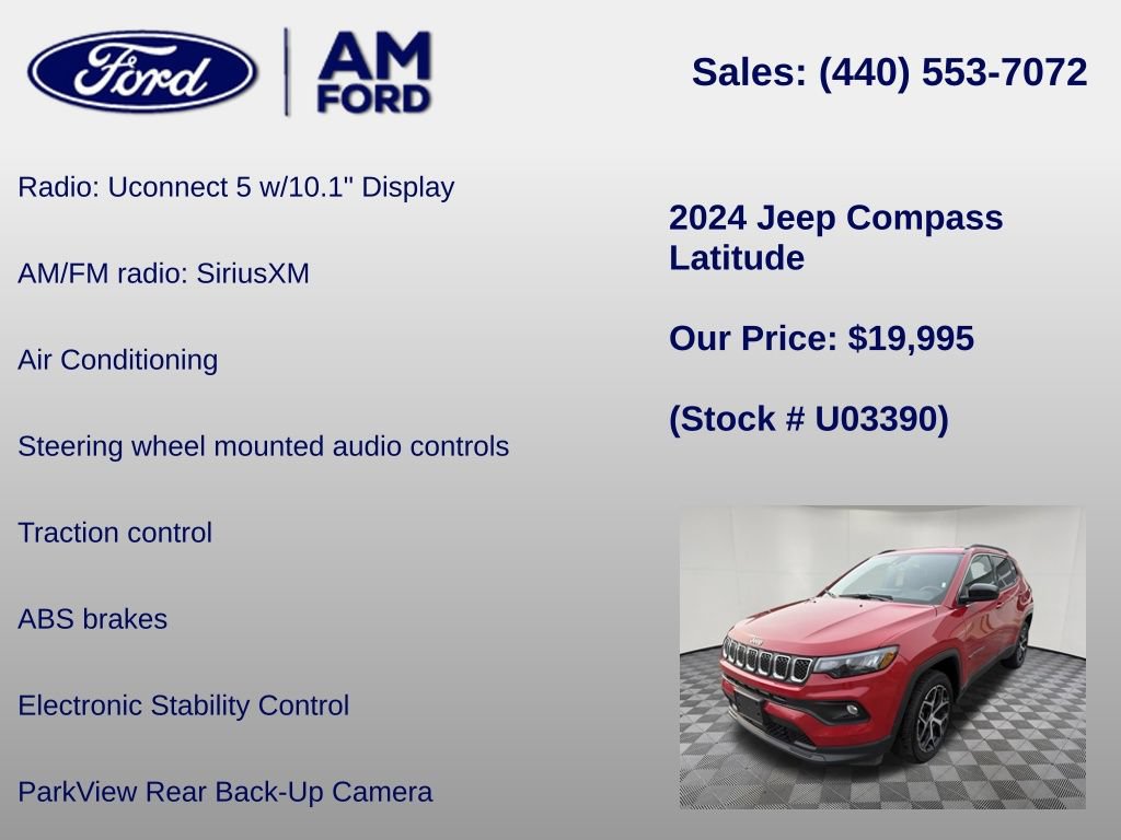 Used 2024 Jeep Compass Latitude AWD/4WD image 6