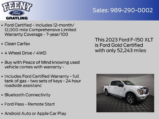 Certified 2023 Ford F150 XLT w/ Equipment Group 302A High AWD/4WD image 5