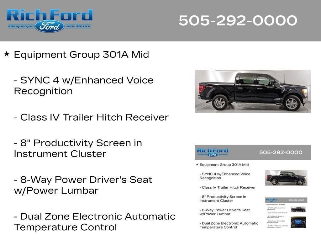 Certified 2023 Ford F150 XLT w/ Equipment Group 301A Mid AWD/4WD image 31