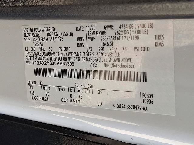 Certified 2020 Ford Transit 350 XL RWD image 27