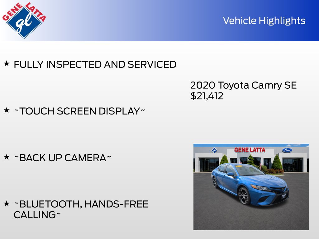 Used 2020 Toyota Camry SE FWD image 30