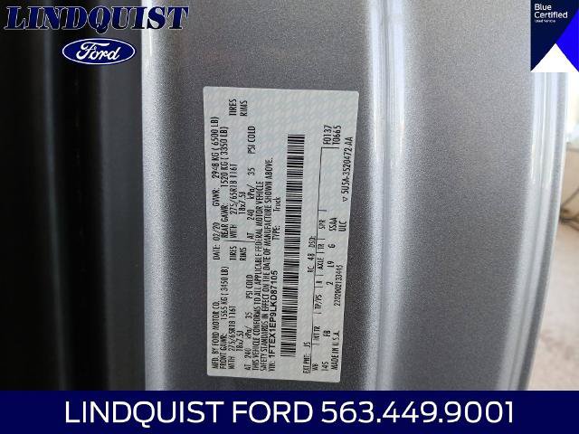 Certified 2020 Ford F150 XLT w/ Equipment Group 302A Luxury AWD/4WD image 22