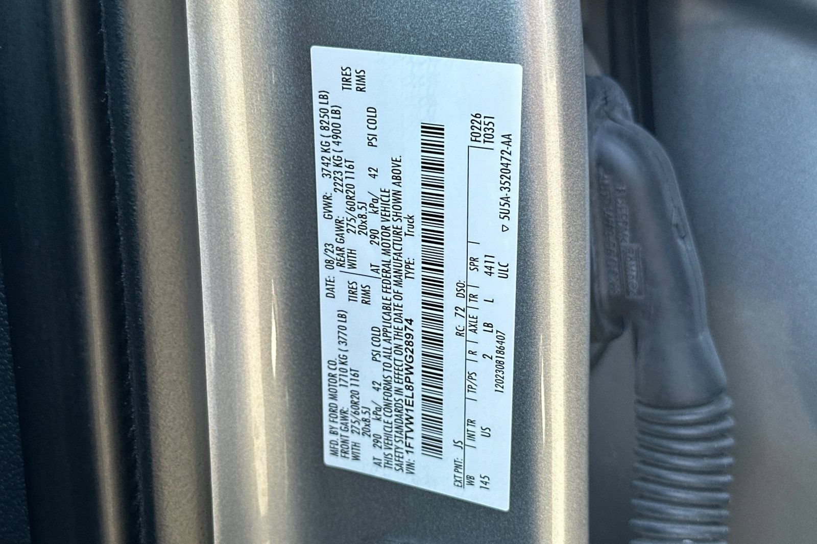 Certified 2023 Ford F150 Lightning XLT w/ Equipment Group 312A High AWD/4WD image 56