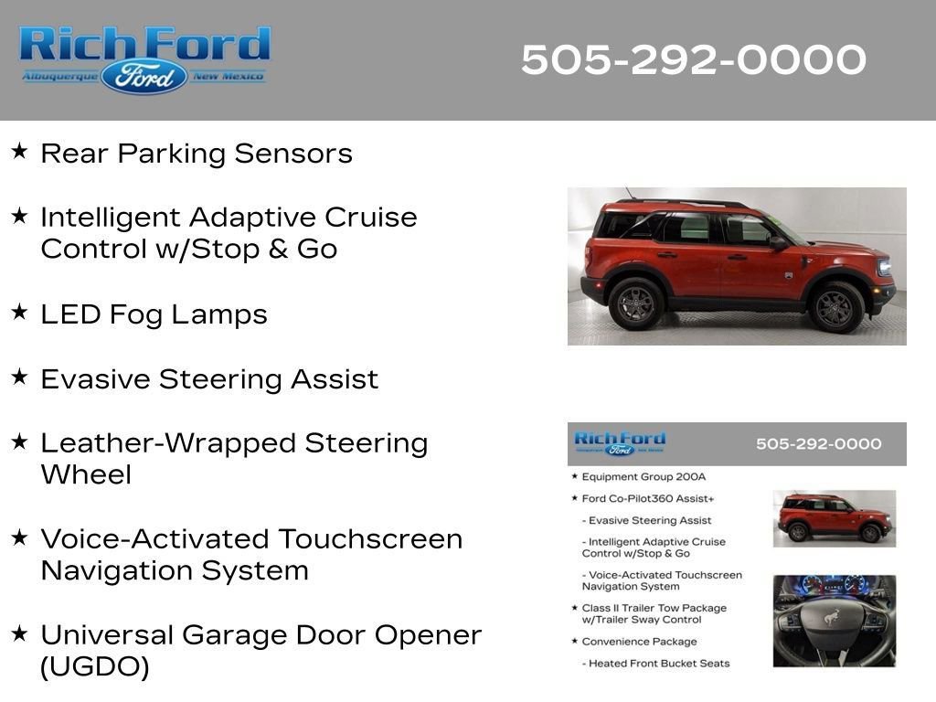 Certified 2022 Ford Bronco Sport Big Bend w/ Convenience Package AWD/4WD image 36