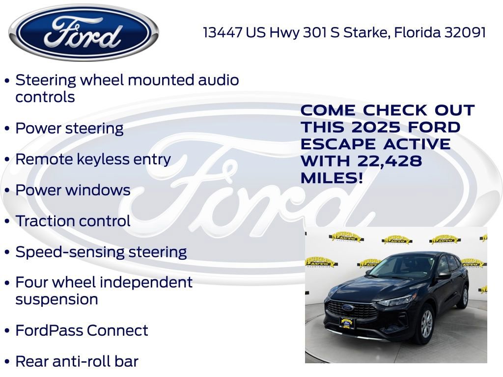 Certified 2025 Ford Escape Active AWD/4WD image 22