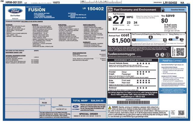 Certified 2020 Ford Fusion SE image 10