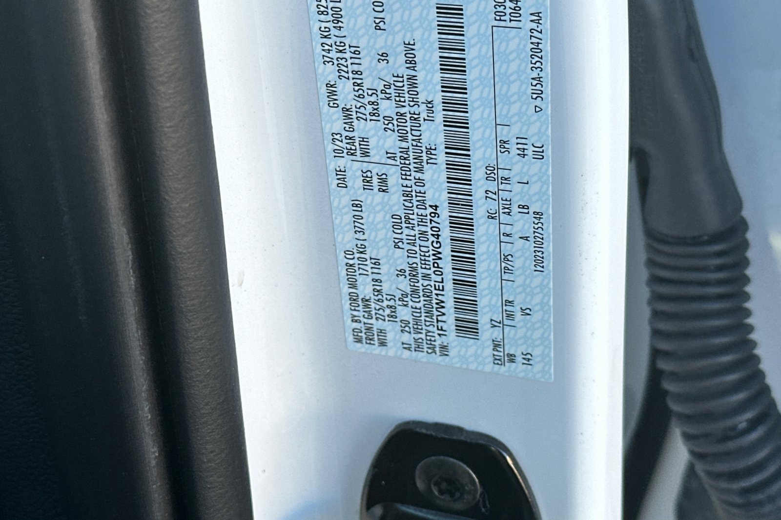 Certified 2023 Ford F150 Lightning Pro image 33