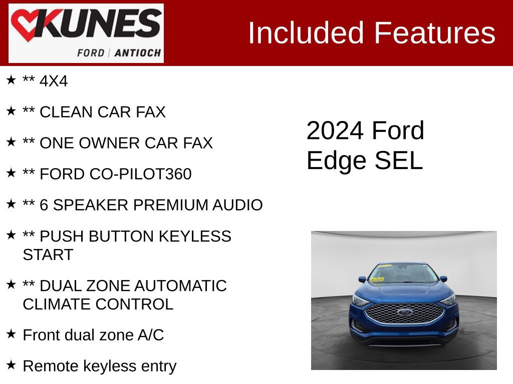 Certified 2024 Ford Edge SEL AWD/4WD image 4