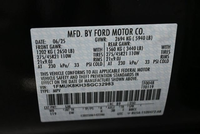 Certified 2025 Ford Explorer ST-Line w/ Premium Package AWD/4WD image 38