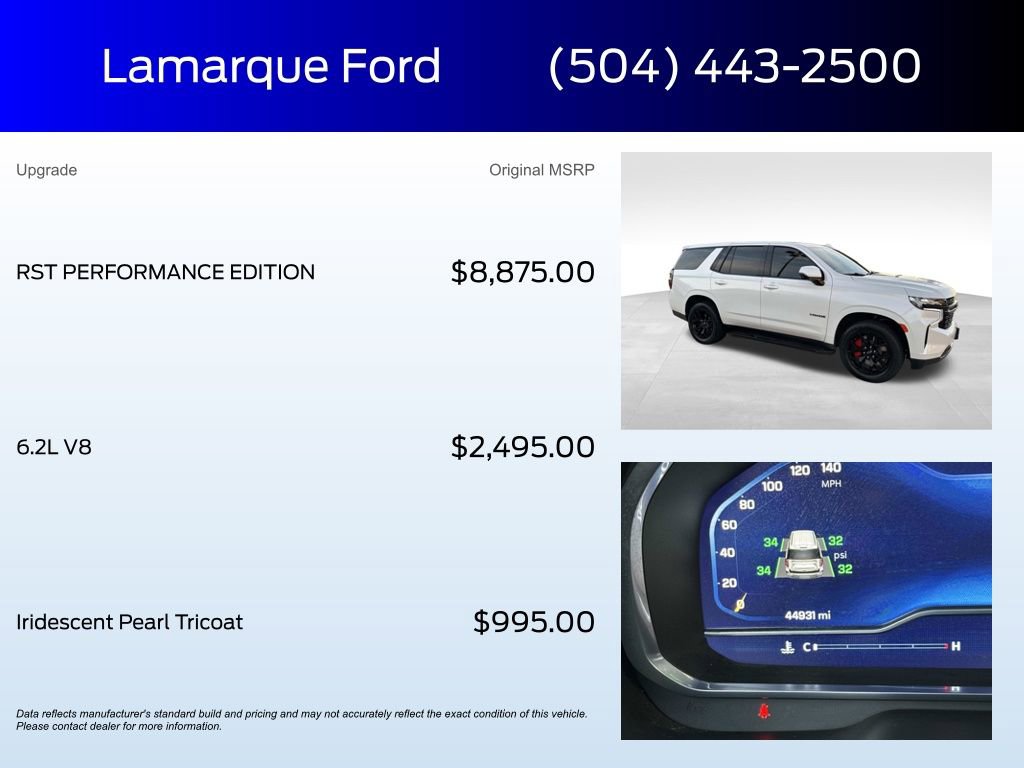 Used 2023 Chevrolet Tahoe RST w/ RST Performance Edition image 2