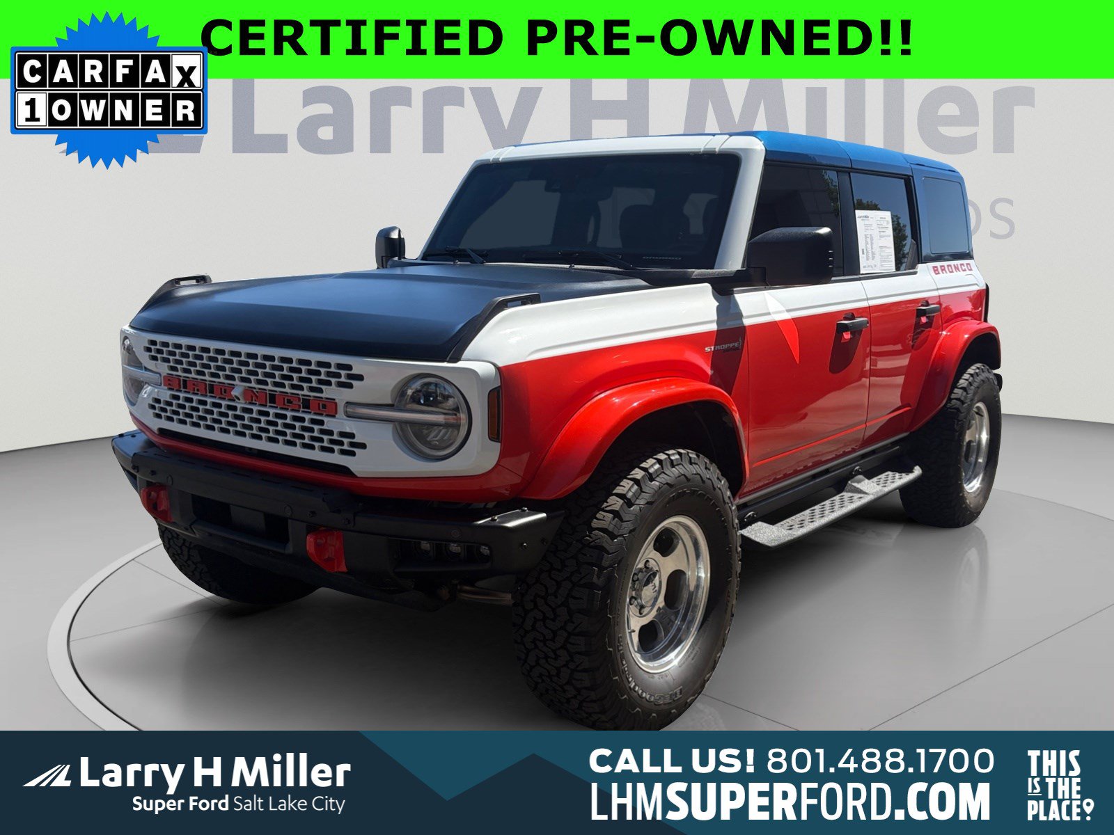 Certified 2026 Ford Bronco Stroppe Edition AWD/4WD image 1
