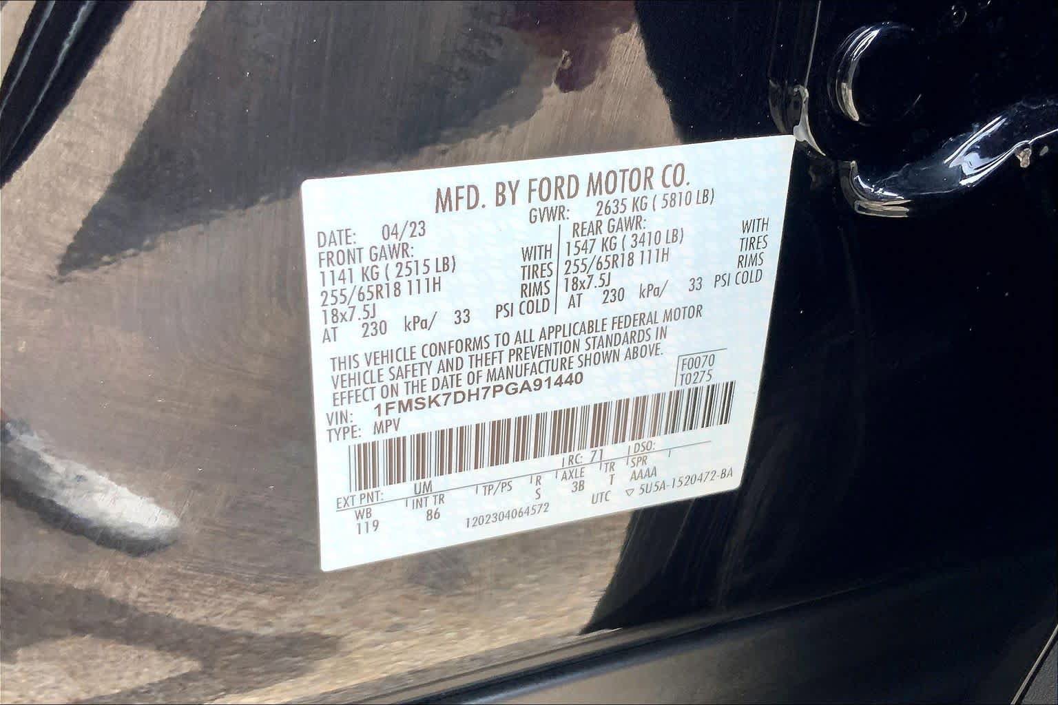 Certified 2023 Ford Explorer XLT RWD image 37