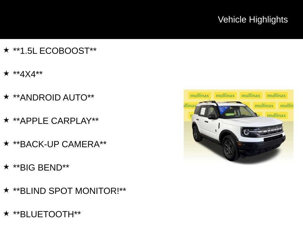 Certified 2023 Ford Bronco Sport Big Bend AWD/4WD image 12