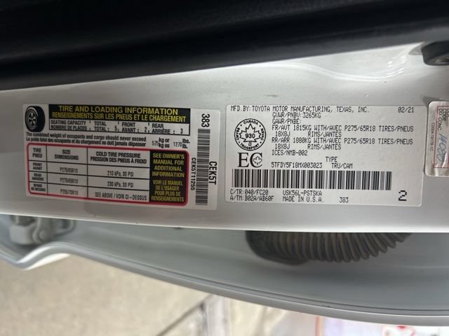 Used 2021 Toyota Tundra SR5 AWD/4WD image 36