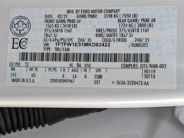 Certified 2021 Ford F150 XLT w/ XTR Package image 37