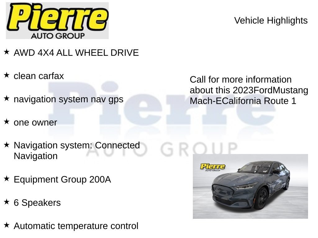 Certified 2023 Ford Mustang Mach-E California Route 1 AWD/4WD image 7