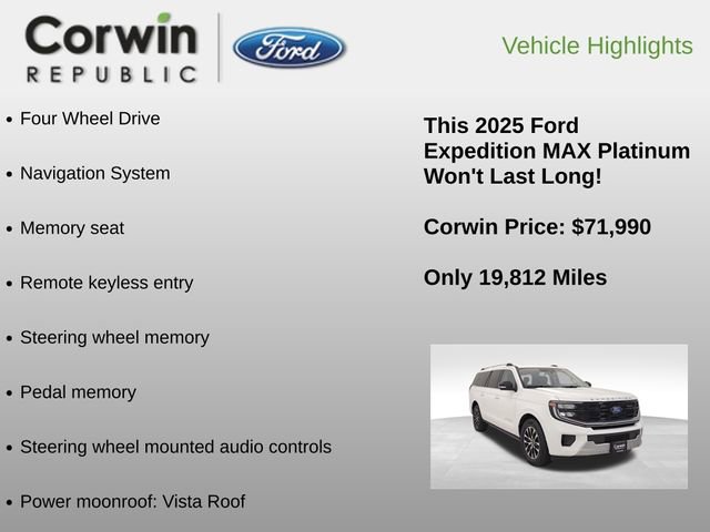 Certified 2025 Ford Expedition Max Platinum image 6