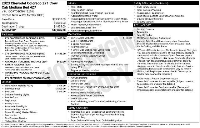 Used 2023 Chevrolet Colorado Z71 w/ Z71 Convenience Package 2 AWD/4WD image 13