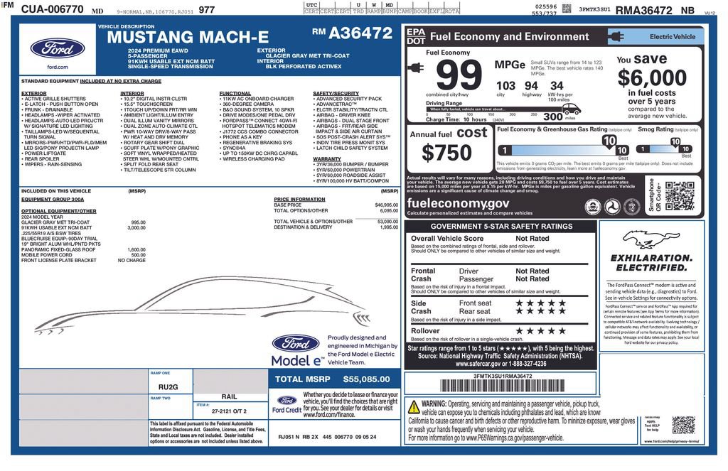 Certified 2024 Ford Mustang Mach-E Premium AWD/4WD image 26