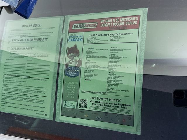 Certified 2025 Ford Escape SE w/ Class II Trailer Tow Package FWD image 14
