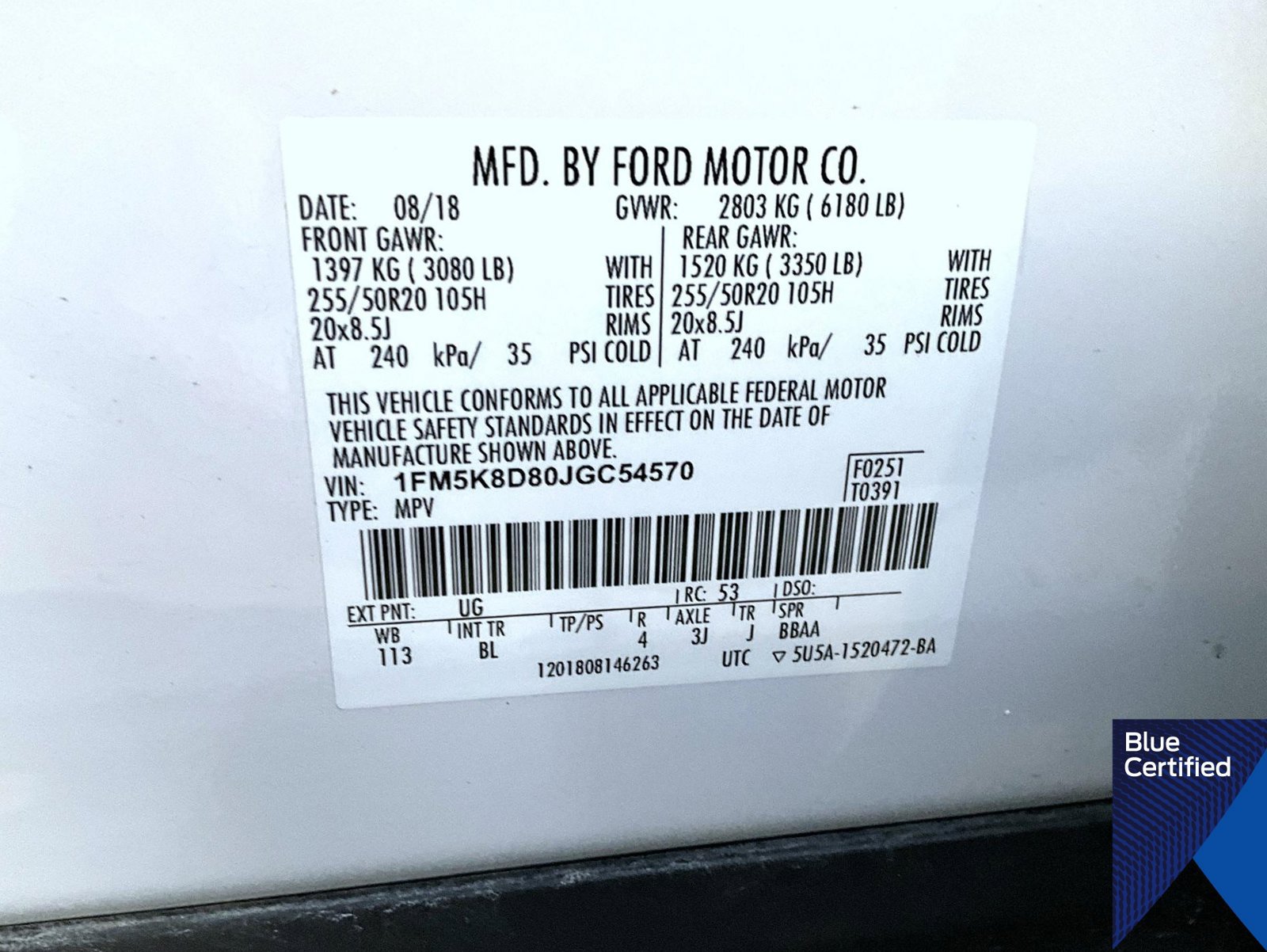 Certified 2018 Ford Explorer XLT w/ Equipment Group 202A AWD/4WD image 31