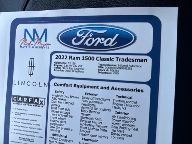 Used 2022 RAM 1500 Tradesman AWD/4WD image 37