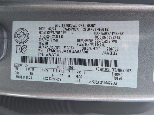 Certified 2024 Ford Escape Platinum image 34