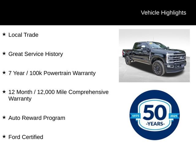 Certified 2024 Ford F350 Platinum w/ FX4 Off-Road Package AWD/4WD image 7