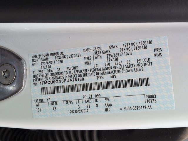 Certified 2023 Ford Escape Active w/ Cold Weather Package FWD image 36
