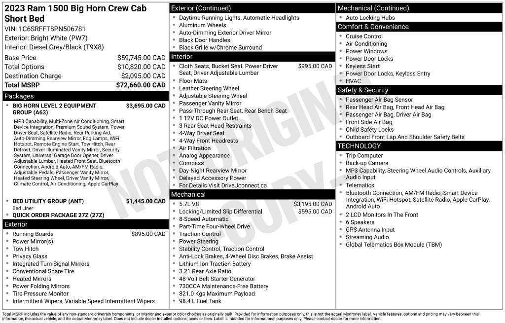 Used 2023 RAM 1500 Big Horn AWD/4WD image 6