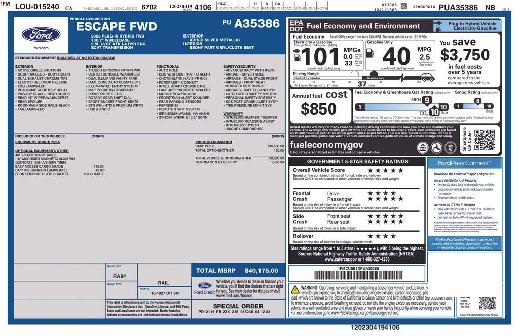 Certified 2023 Ford Escape SE image 33