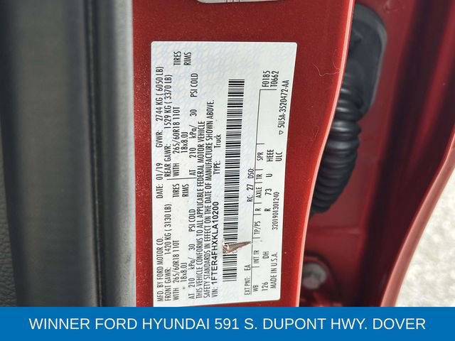 Certified 2019 Ford Ranger Lariat w/ Equipment Group 501A Mid image 27