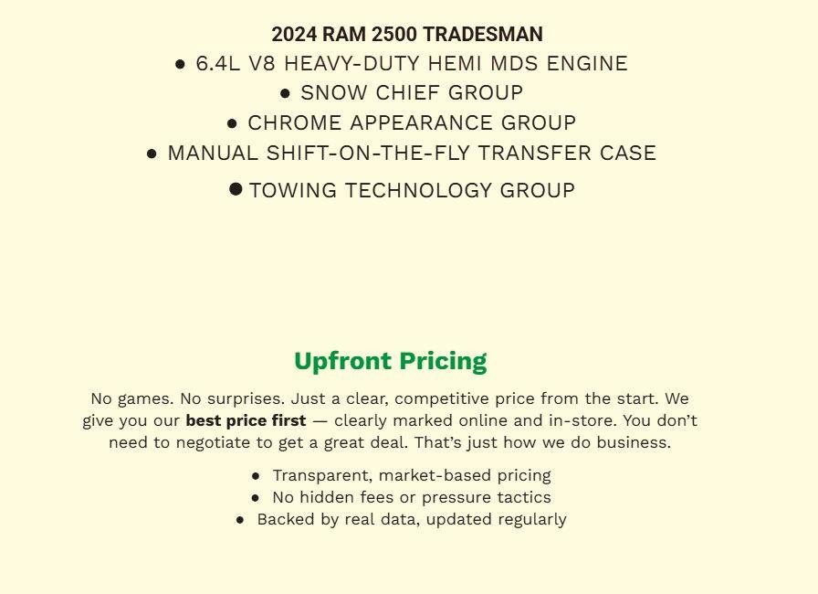 Used 2024 RAM 2500 Tradesman w/ Towing Technology Group AWD/4WD image 2