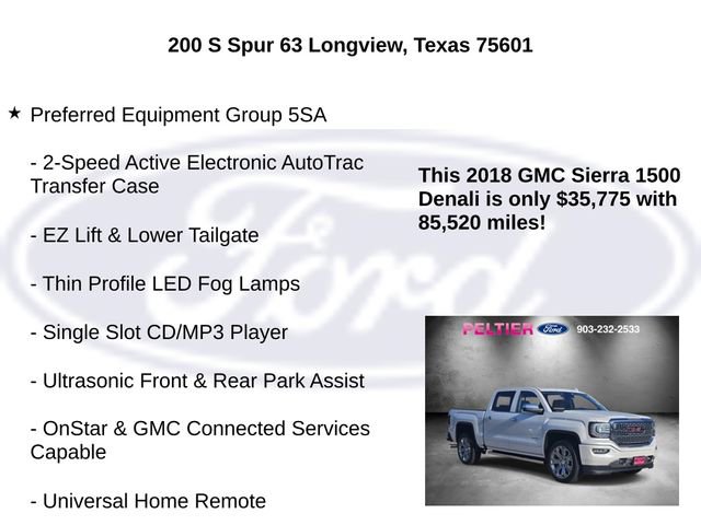 Used 2018 GMC Sierra 1500 Denali w/ Denali Ultimate Package AWD/4WD image 20