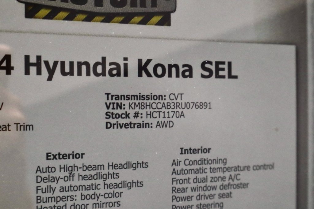 Used 2024 Hyundai Kona SEL w/ Convenience Package AWD/4WD image 33