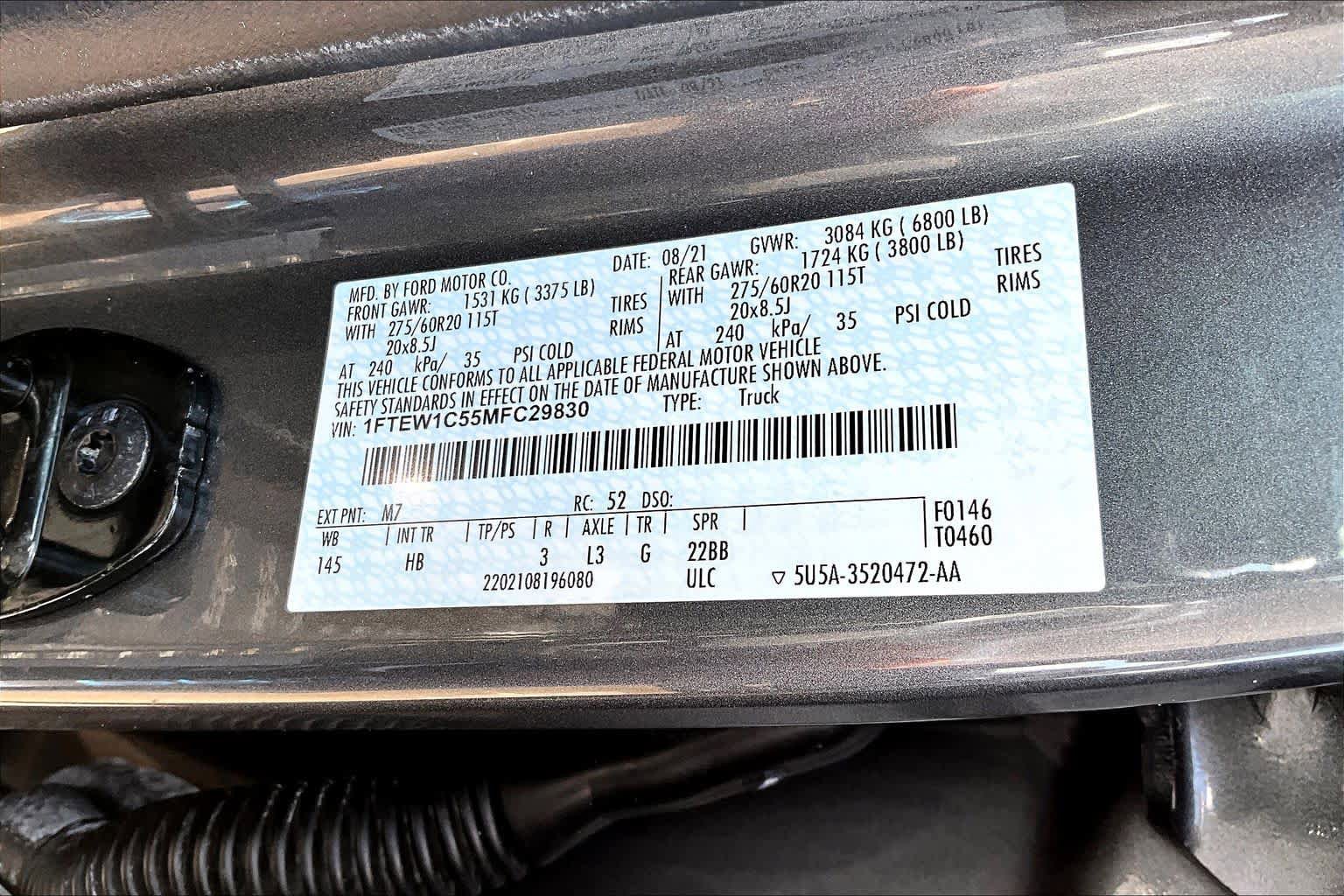 Certified 2021 Ford F150 Lariat w/ Equipment Group 502A High RWD image 37