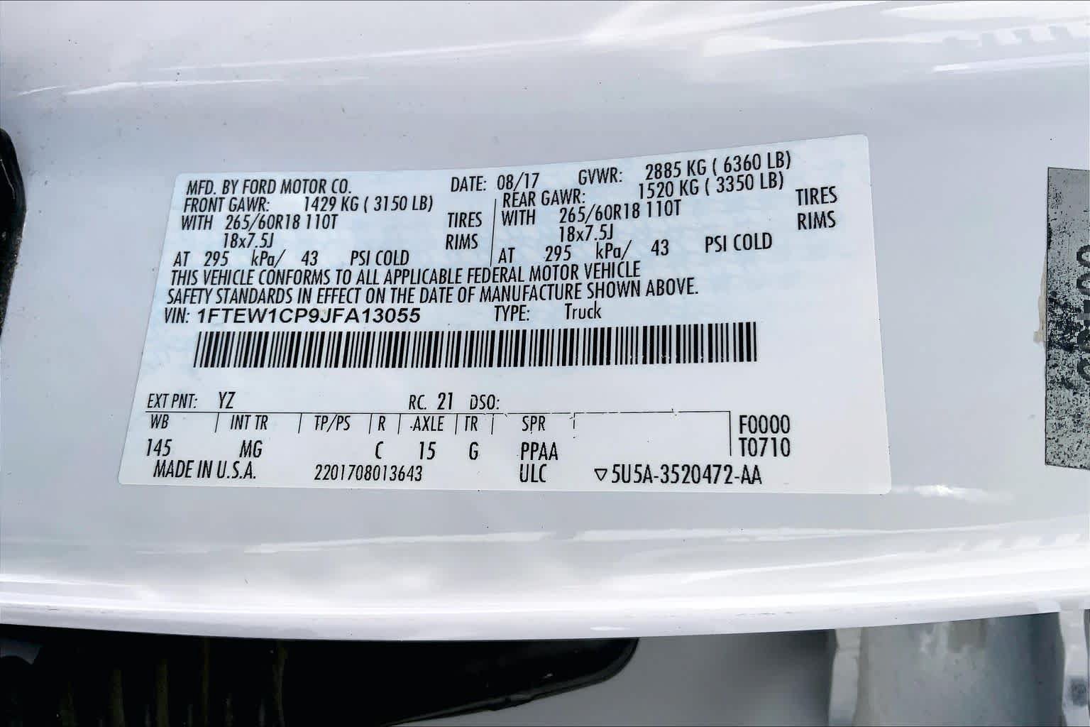 Certified 2018 Ford F150 XLT w/ Equipment Group 301A Mid RWD image 32
