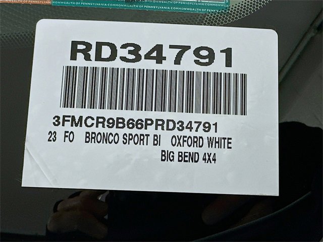 Certified 2023 Ford Bronco Sport Big Bend w/ Convenience Package image 25